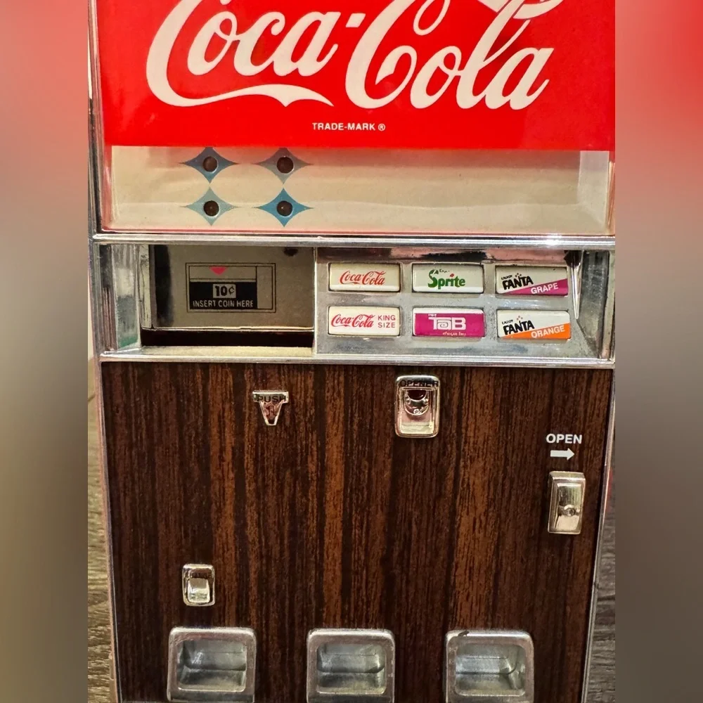 Vintage Coca Cola Mini Vending Machine 1996 Vendo Musical Bank Lights Retro - Picture 2 of 7